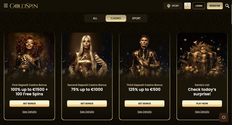 GoldSpin Bonuses