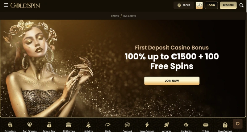 GoldSpin Homepage